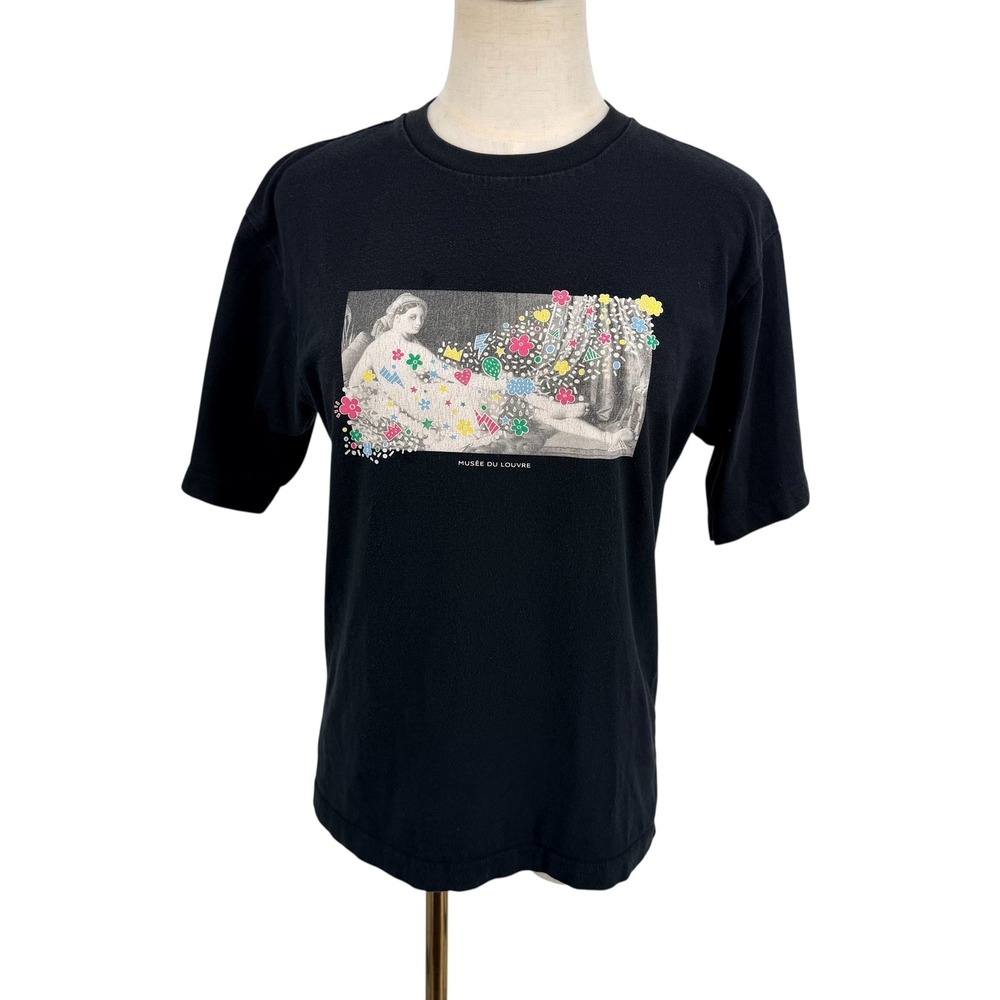 Uniqlo UT T-Shirt Womens XS Black Louvre Ingres Grand Odalisque Graphic Tee